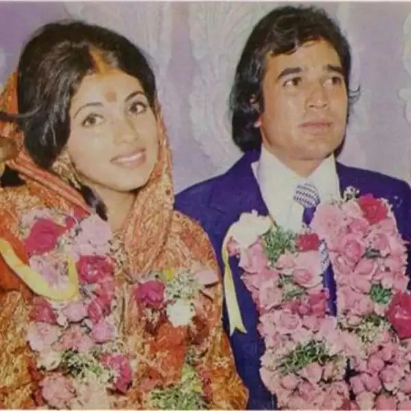 Rajesh Khanna With Wife Dimple Kapadia, newly married couple