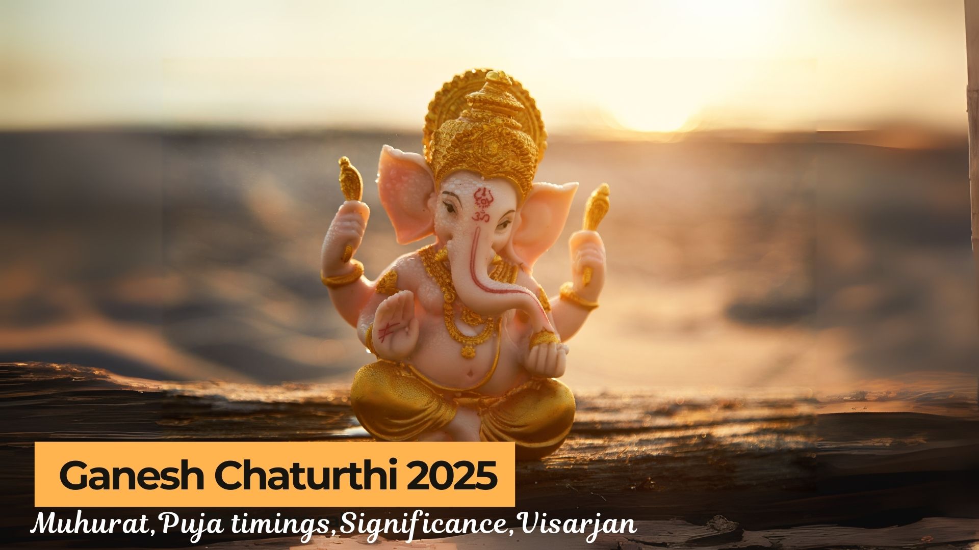 Devotees celebrating Ganesh Chaturthi 2025 with decorated idols and prayers